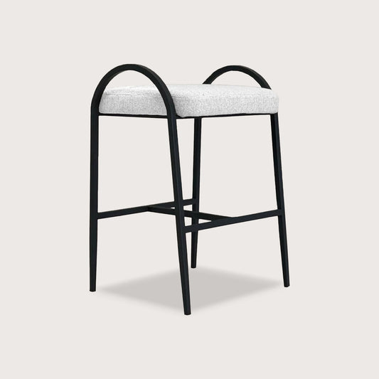 Felix Backless Fabric Bar Stool - Black Bar Stool Raffine Default Title