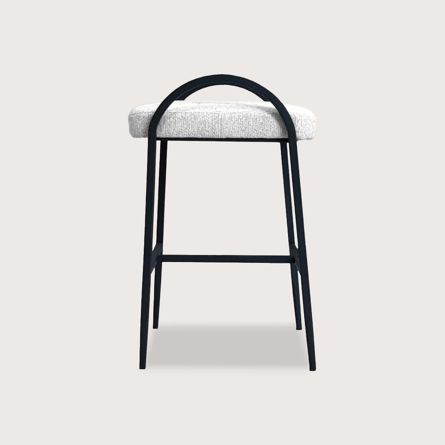 Felix Backless Fabric Bar Stool - Black Bar Stool Raffine