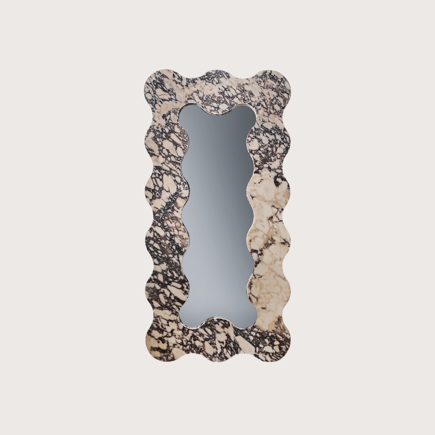 Florian Scalloped Marble Mirror - Scallop Mirror Raffine Default Title