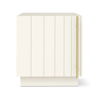 Gus Elora Beadboard Cabinet Bedside Table - Dusk Bedside Table M+Co Living Pearl