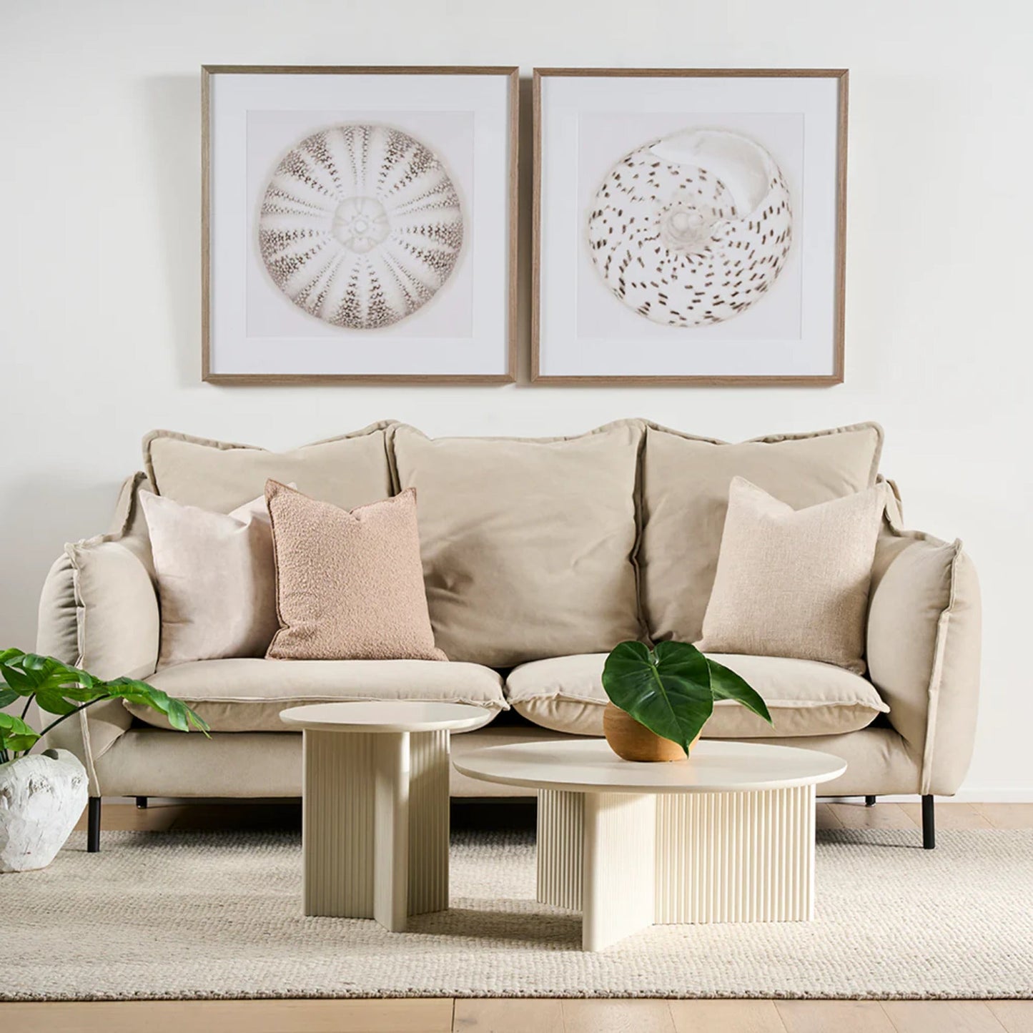 Gus Odeon Round Side Table - Pearl Side Table M+Co Living