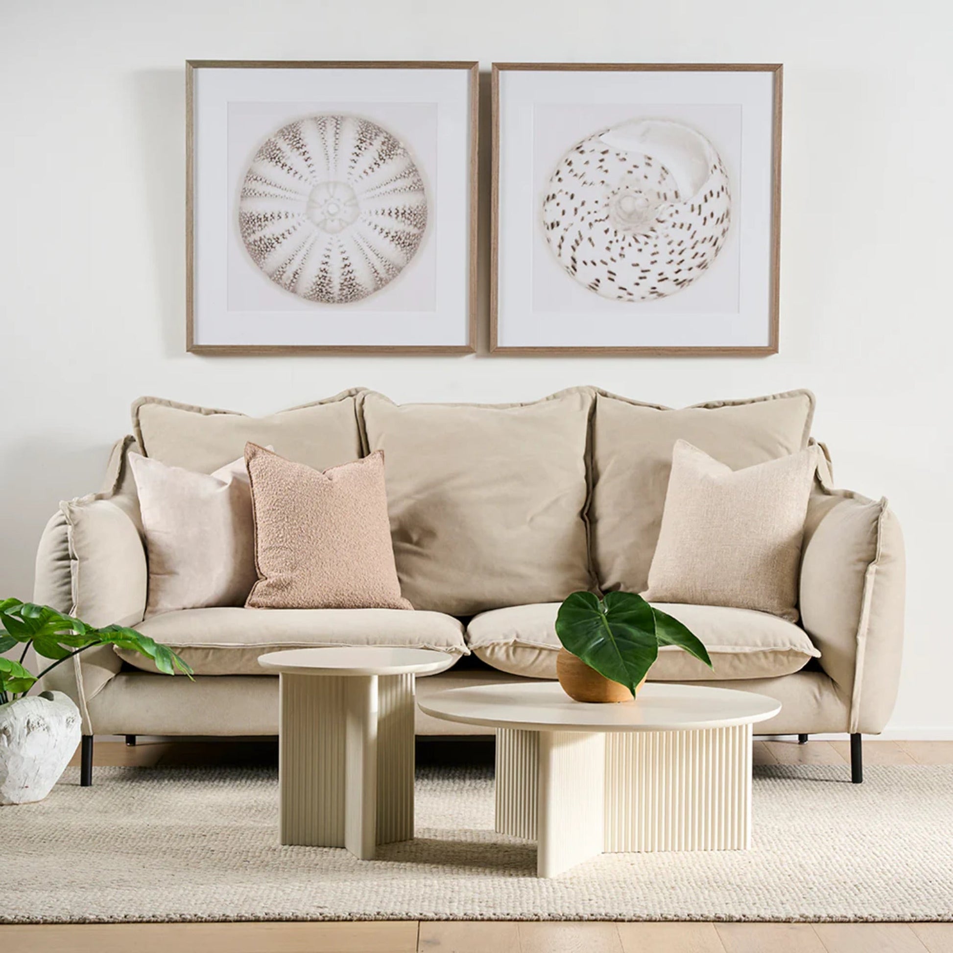 Gus Odeon Round Side Table - Pearl Side Table M+Co Living