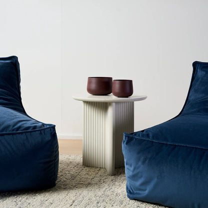 Gus Odeon Round Side Table - Pearl Side Table M+Co Living