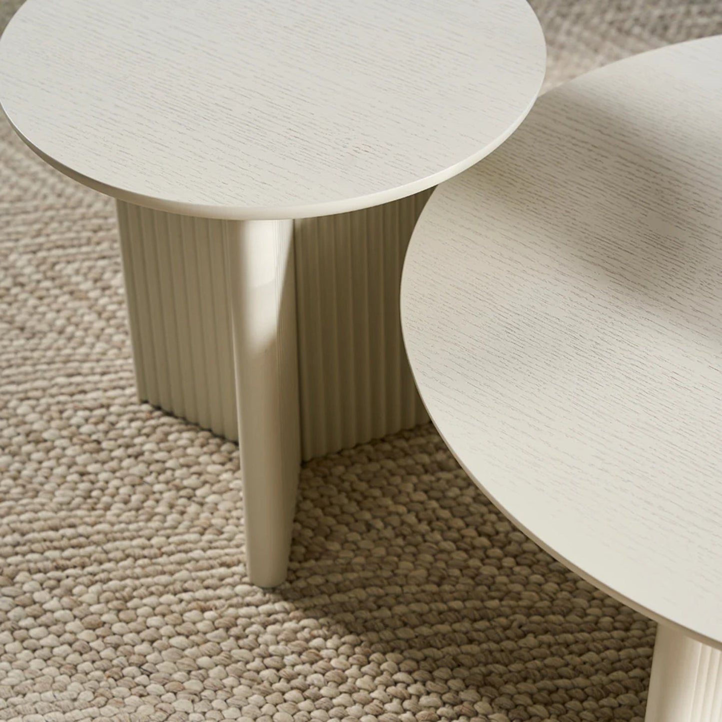 Gus Odeon Round Side Table - Pearl Side Table M+Co Living