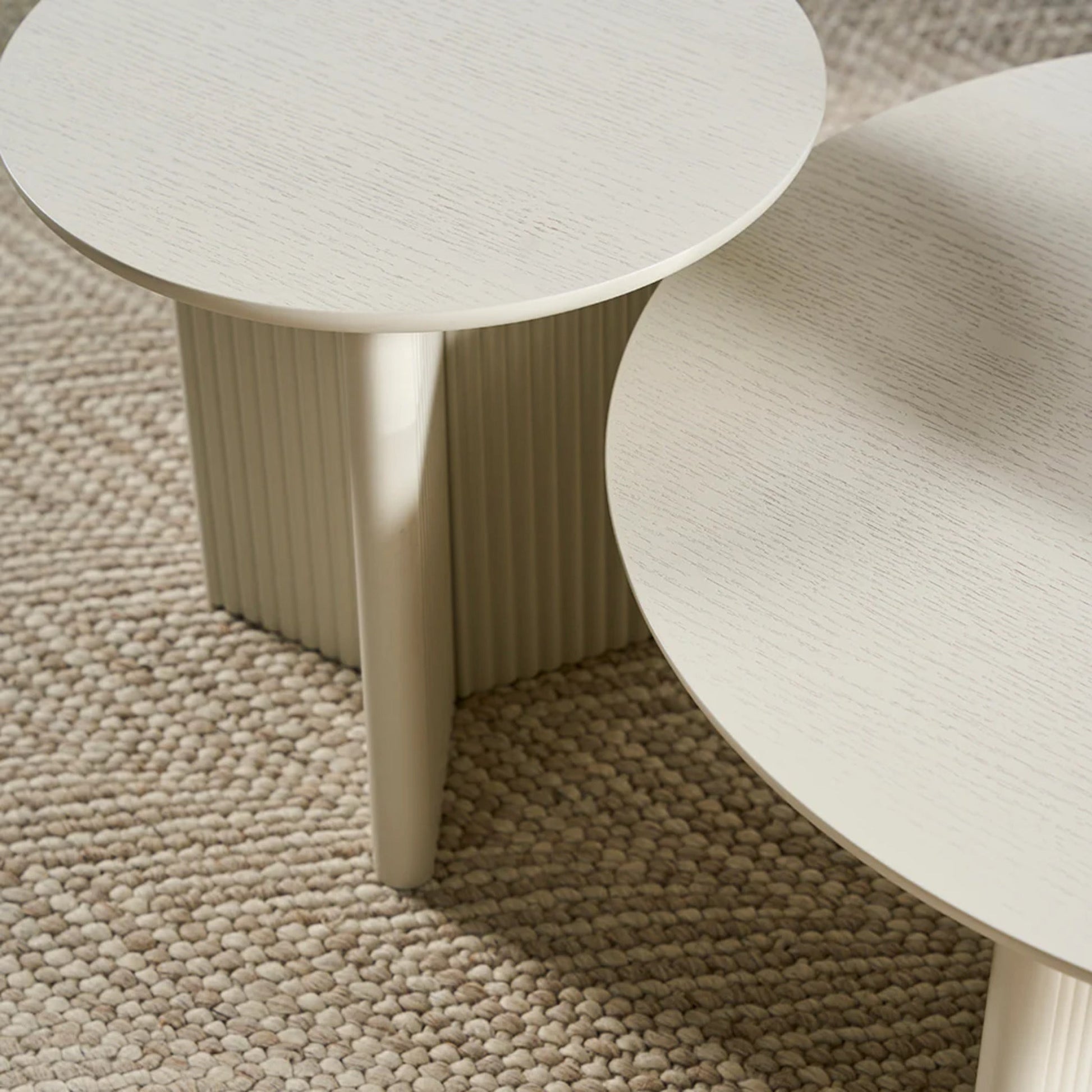 Gus Odeon Round Side Table - Pearl Side Table M+Co Living