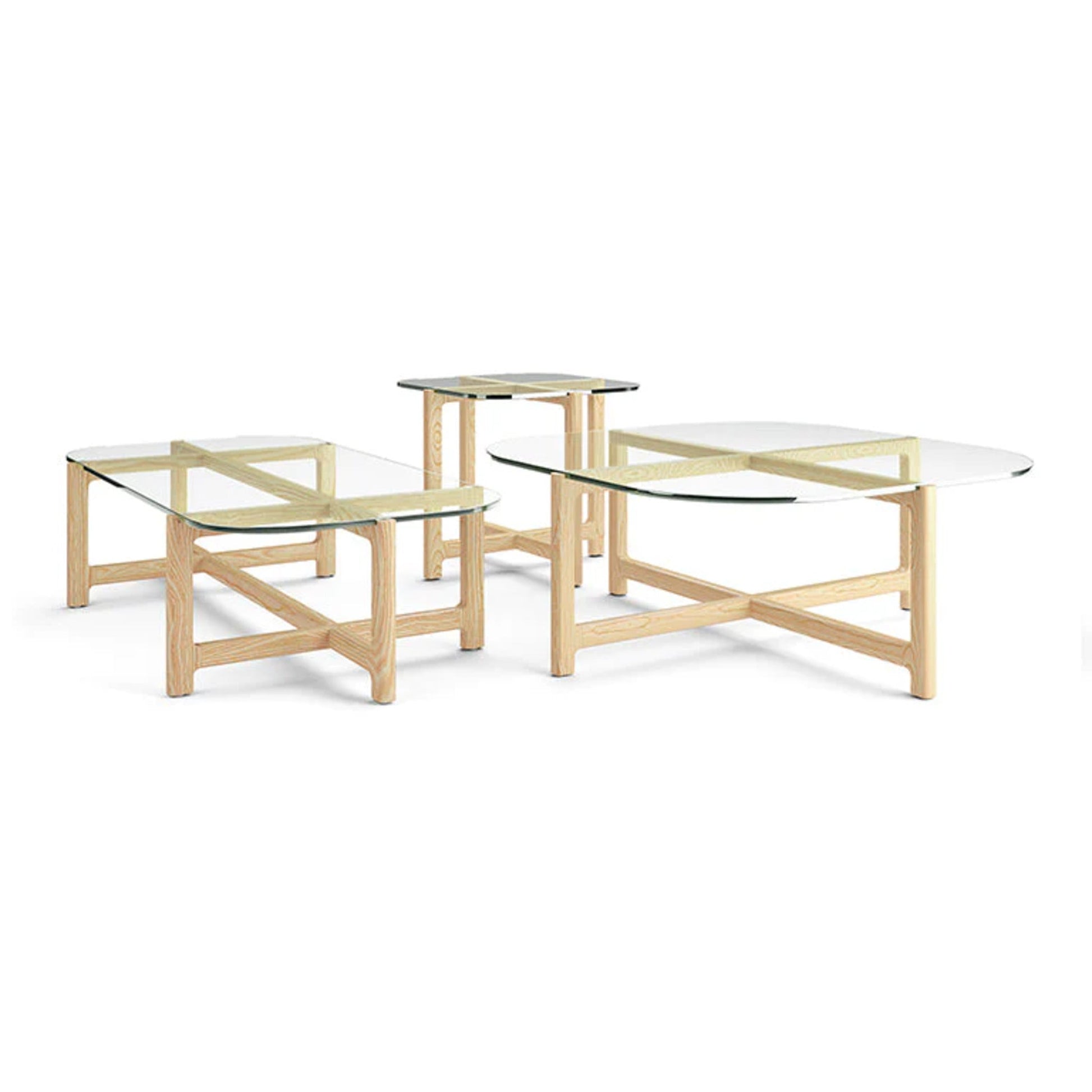 Gus Quarry Square Wood Side Table - Ash Side Table M+Co Living