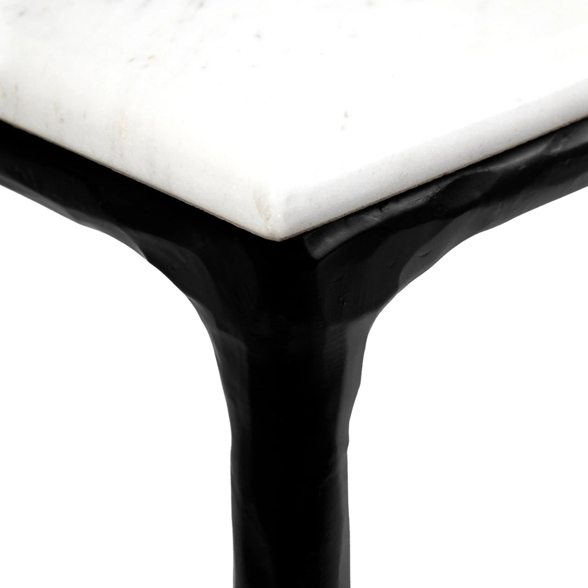 Heston Large Marble Console Table - Black Console Table Cafe Lighting & Living   