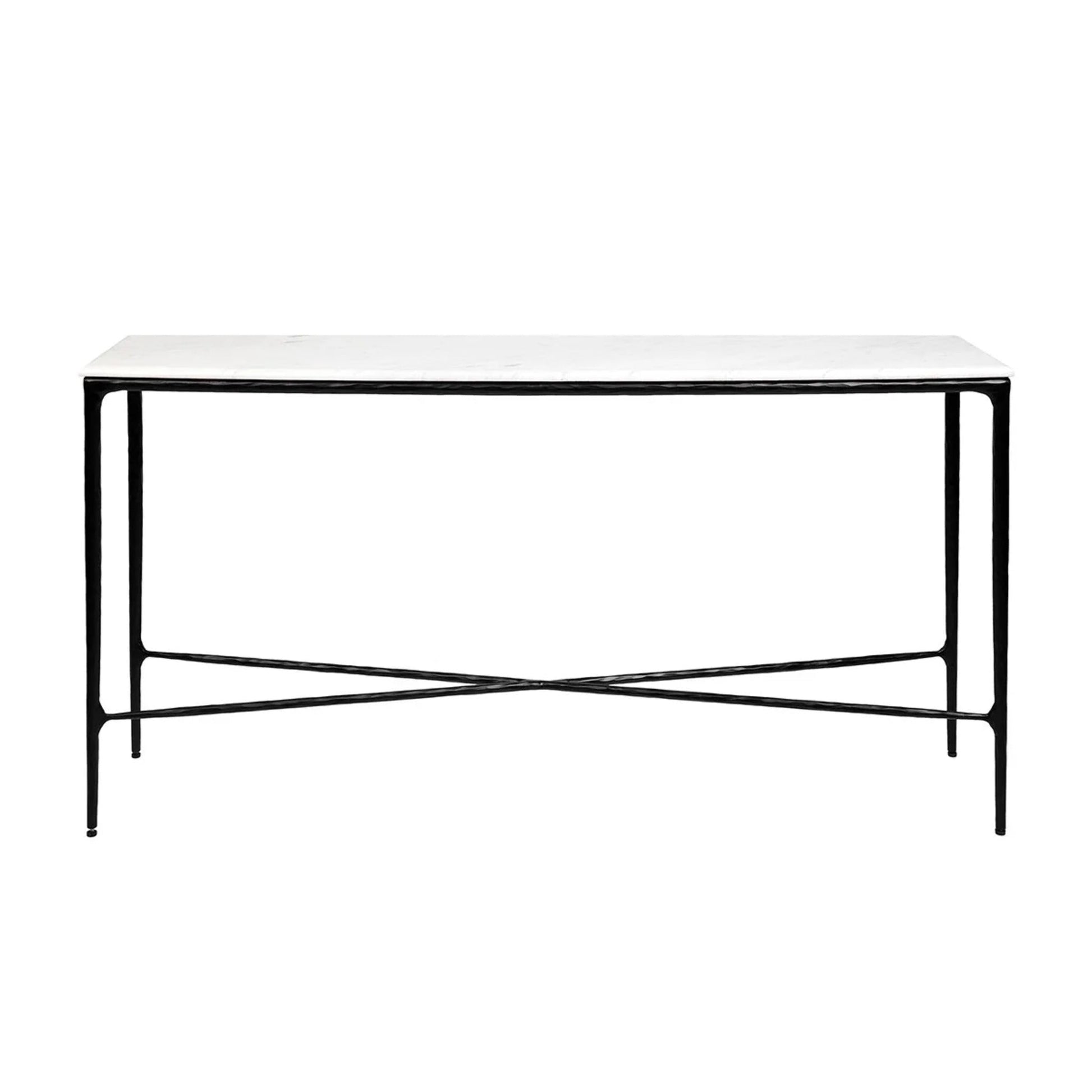 Heston Large Marble Console Table - Black Console Table Cafe Lighting & Living Black Medium 