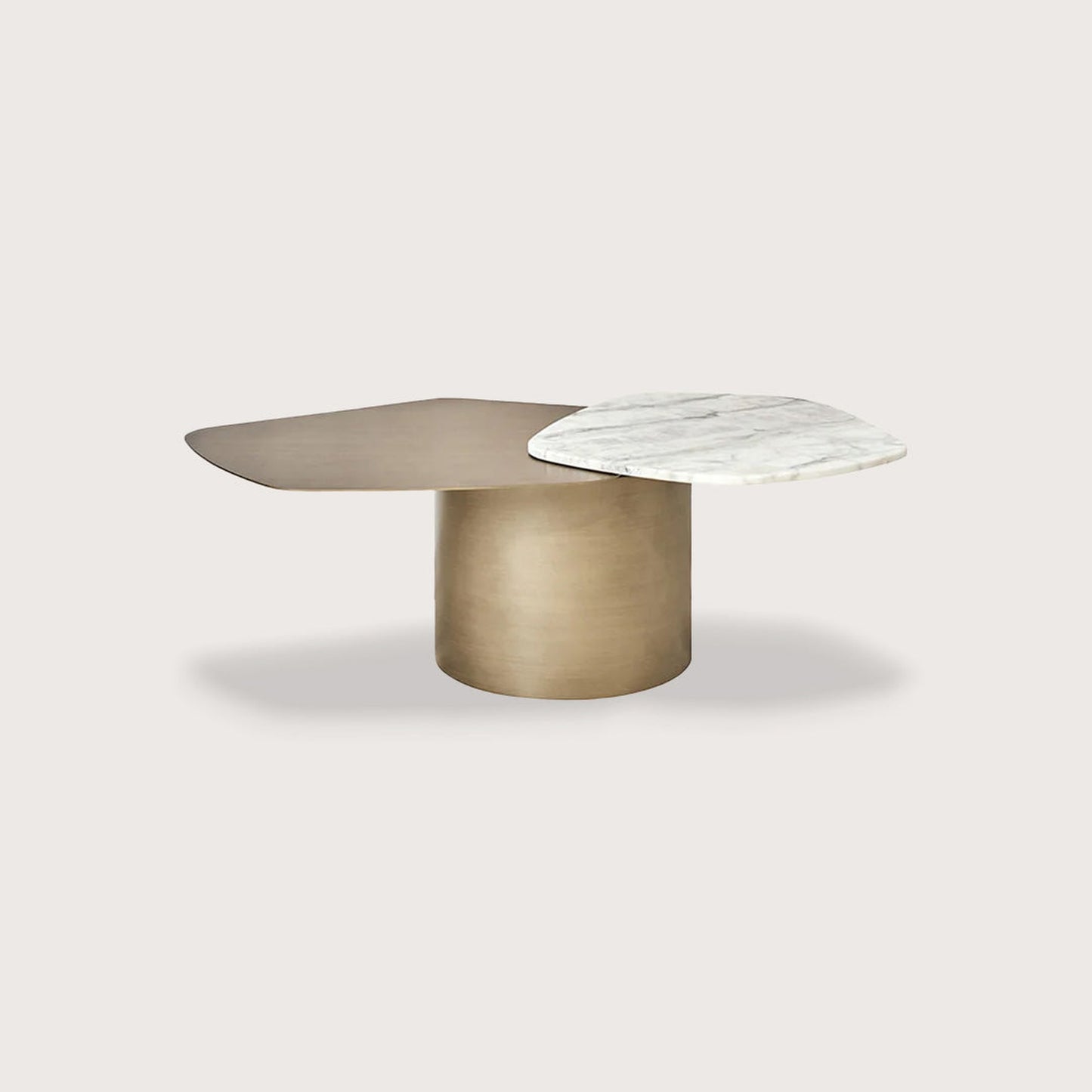 Isabelle Marble Coffee Table - Black Coffee Table Raffine Brass