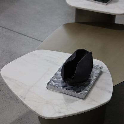 Isabelle Marble Coffee Table - Black Coffee Table Raffine