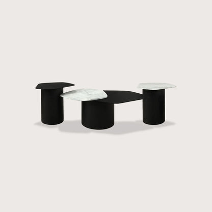 Isabelle Marble Side Table - Black Side Table Raffine