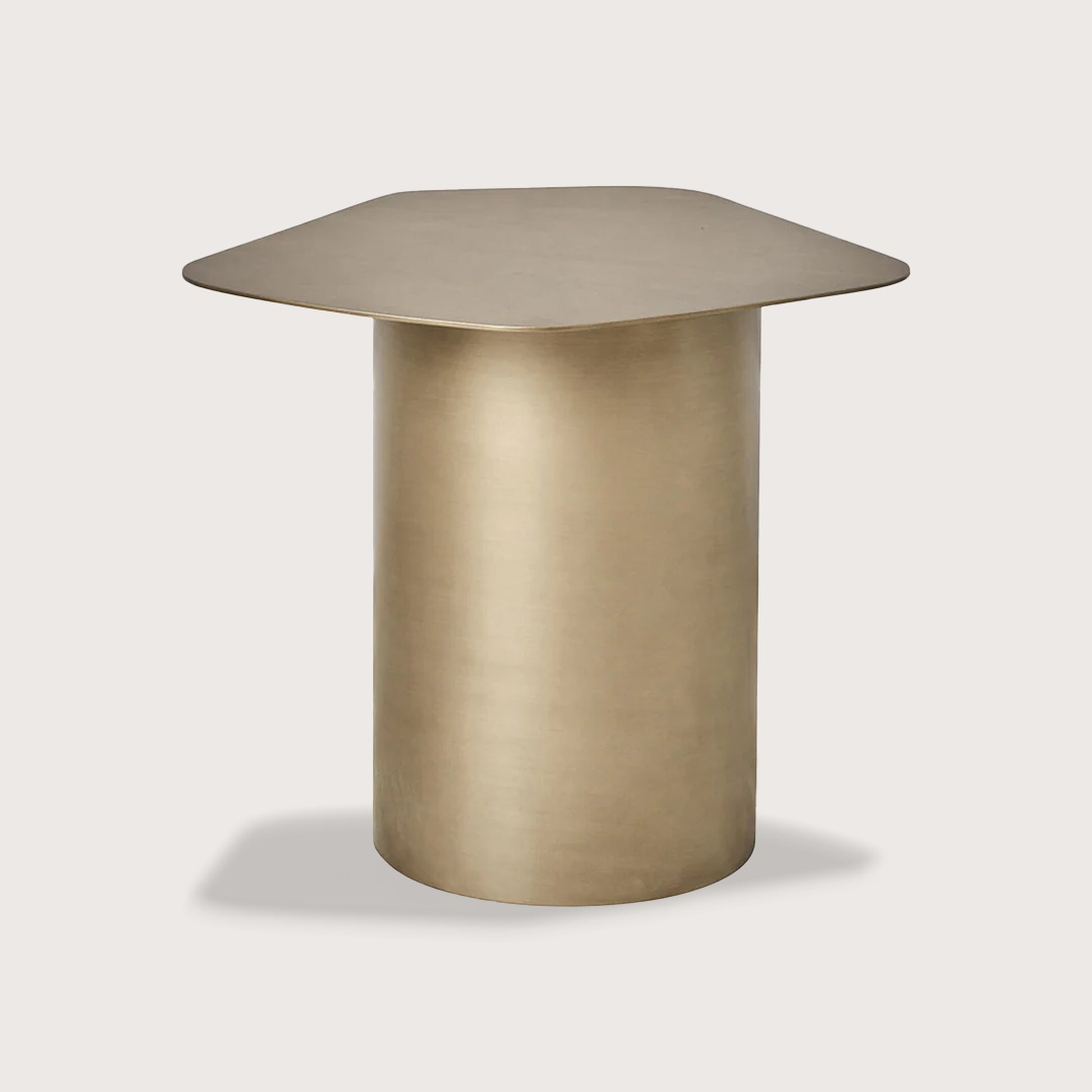 Isabelle Metal Side Table - Brass Side Table Raffine Brass