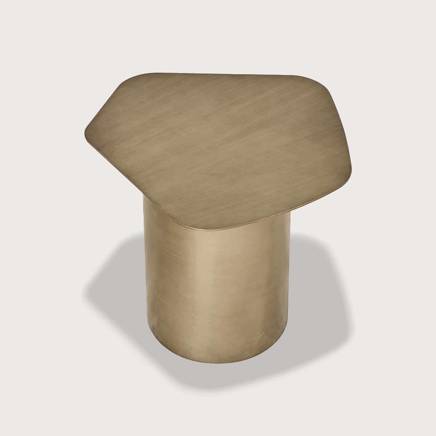 Isabelle Metal Side Table - Brass Side Table Raffine