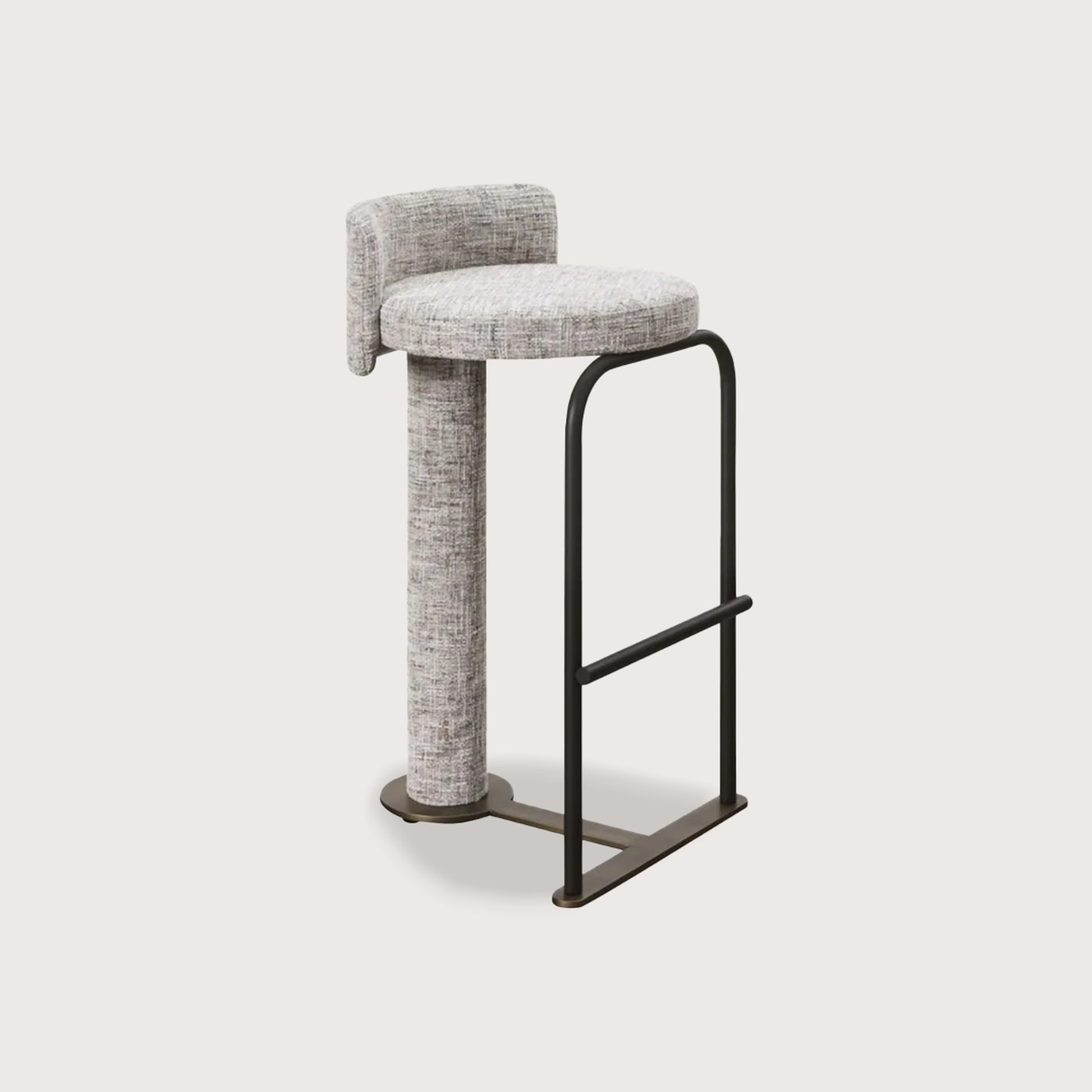 Jamie Textured Metal Bar Stool - Brass Bar Stool Raffine Default Title