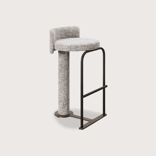Jamie Textured Metal Bar Stool - Brass Bar Stool Raffine Default Title
