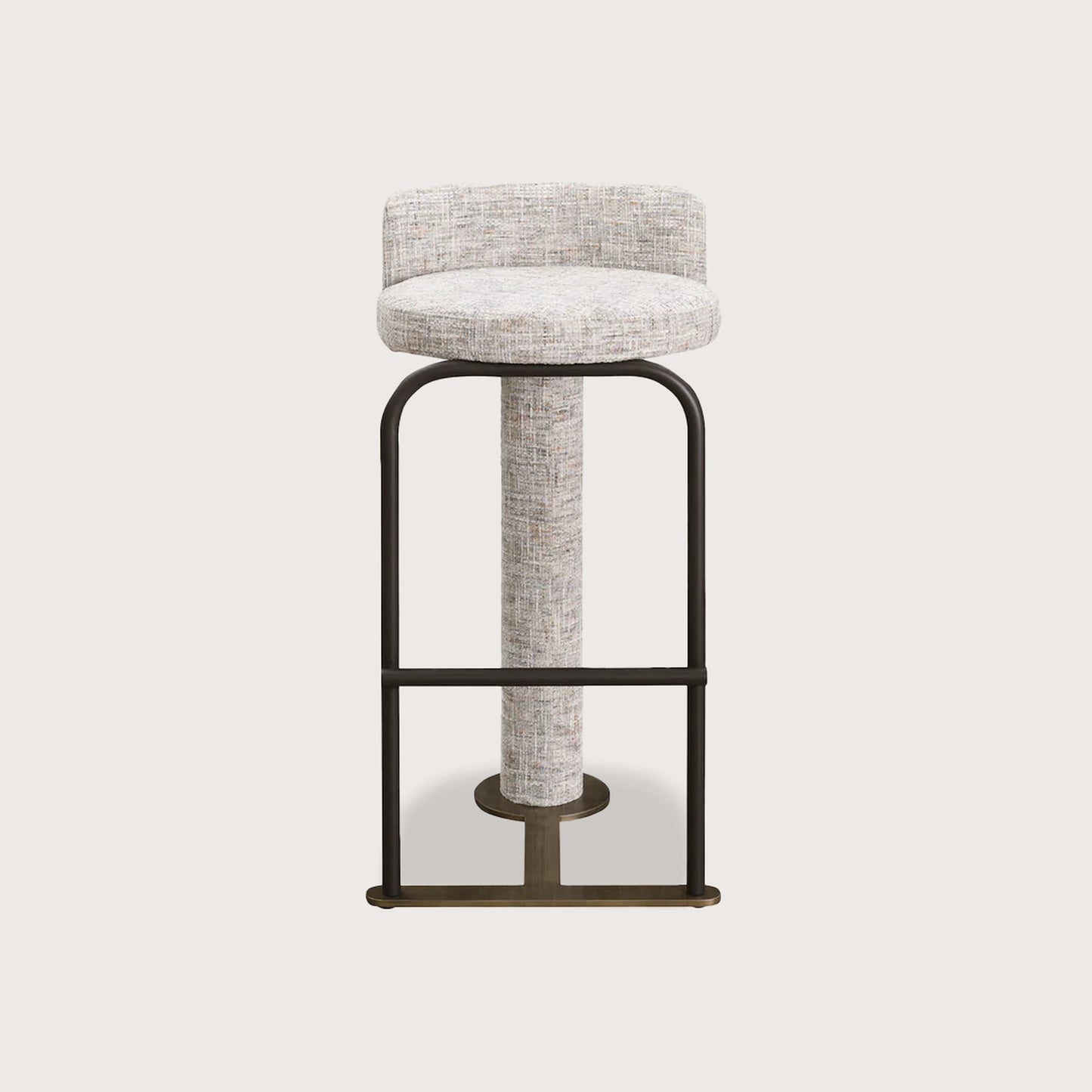 Jamie Textured Metal Bar Stool - Brass Bar Stool Raffine