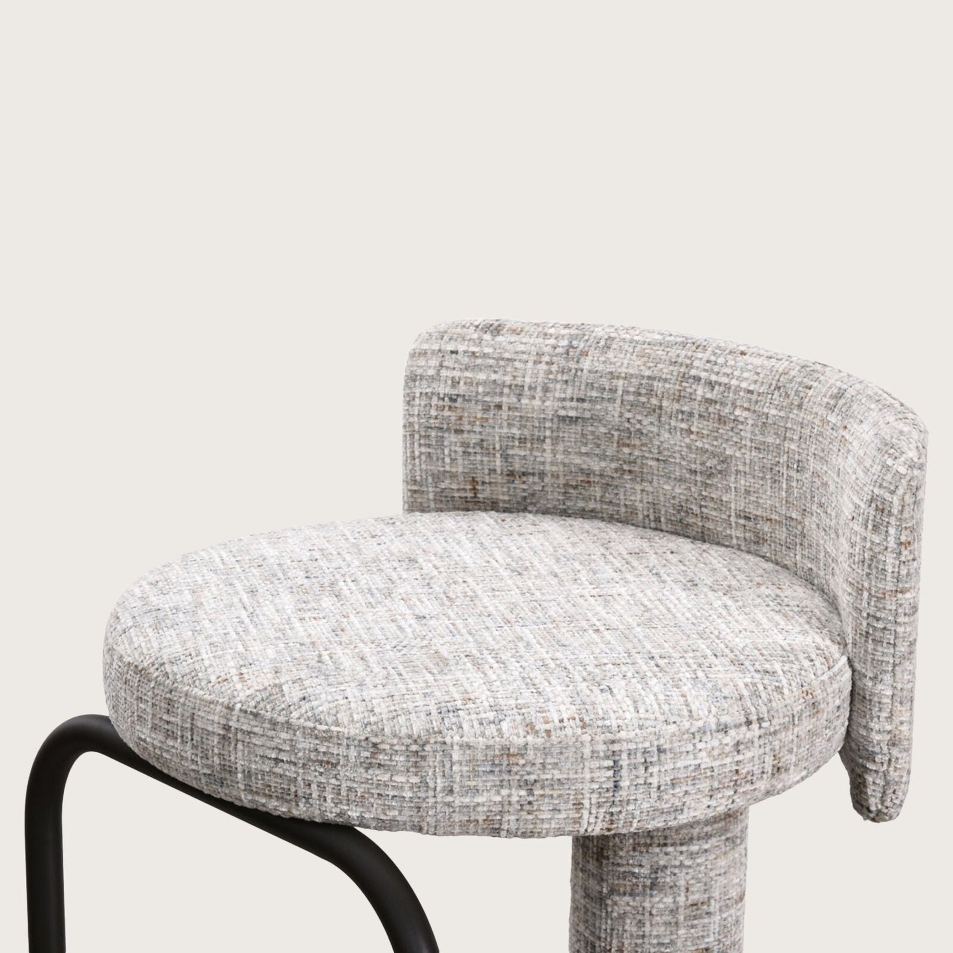 Jamie Textured Metal Bar Stool - Brass Bar Stool Raffine
