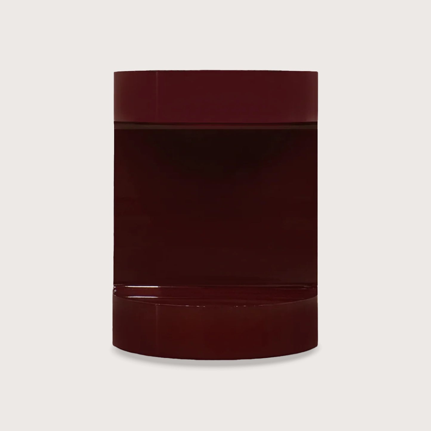Jasmyn Curved Side Table - Burgundy Side Table Raffine Burgundy