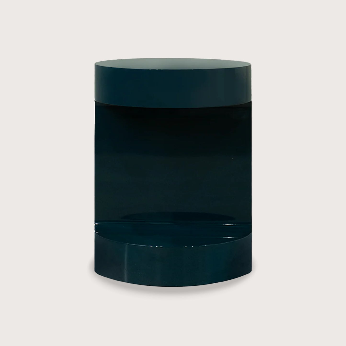 Jasmyn Curved Side Table - Deep Teal Side Table Raffine Midnight Teal