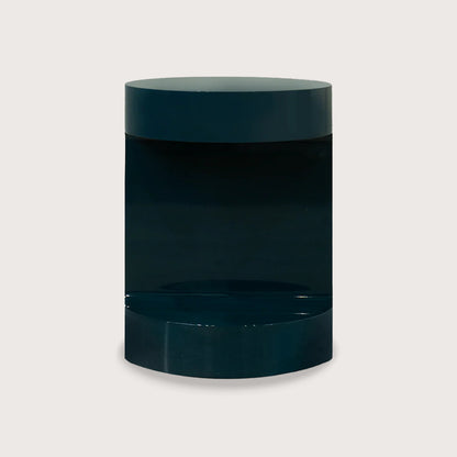 Jasmyn Curved Side Table - Deep Teal Side Table Raffine Midnight Teal