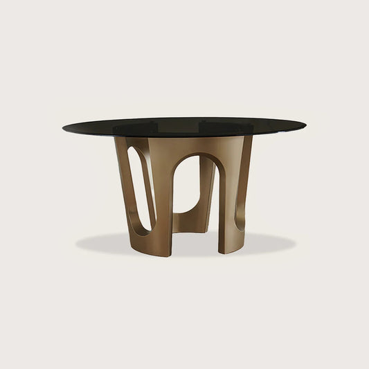 Kate Metal Dining Table - Brass Dining Table Raffine Default Title