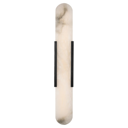 Kelly Wearstler Melange Elongated 20" Alabaster Wall Sconce Wall Light Bloomingdales Lighting Bronze 28" Globes