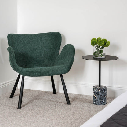 Lilli Round Terrazzo Side Table - Grey Side Table M+Co Living