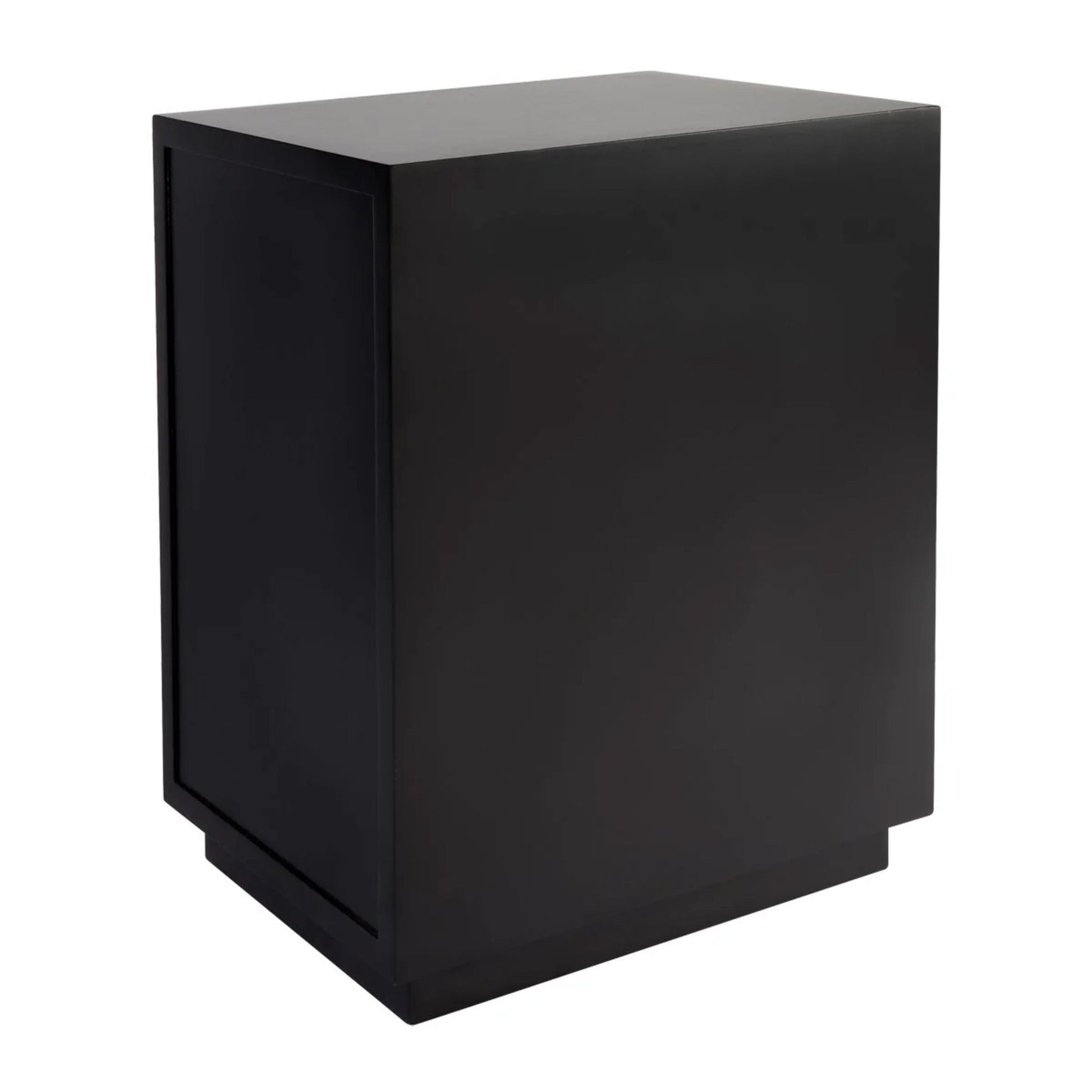 Logan Open Two Drawer Bedside Table - Black Bedside Table Cafe Lighting & Living   