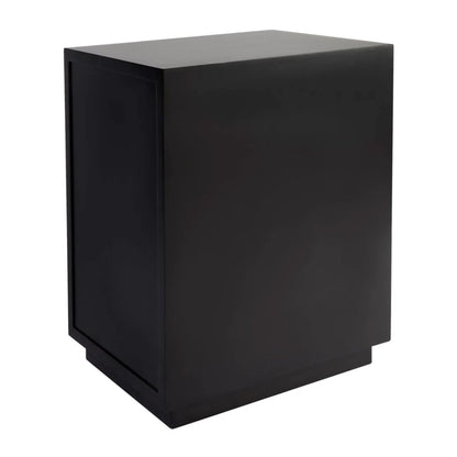 Logan Open Two Drawer Bedside Table - Black Bedside Table Cafe Lighting & Living   