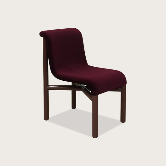 Luc Fabric Dining Chair Dining Chair Raffine Bordeaux