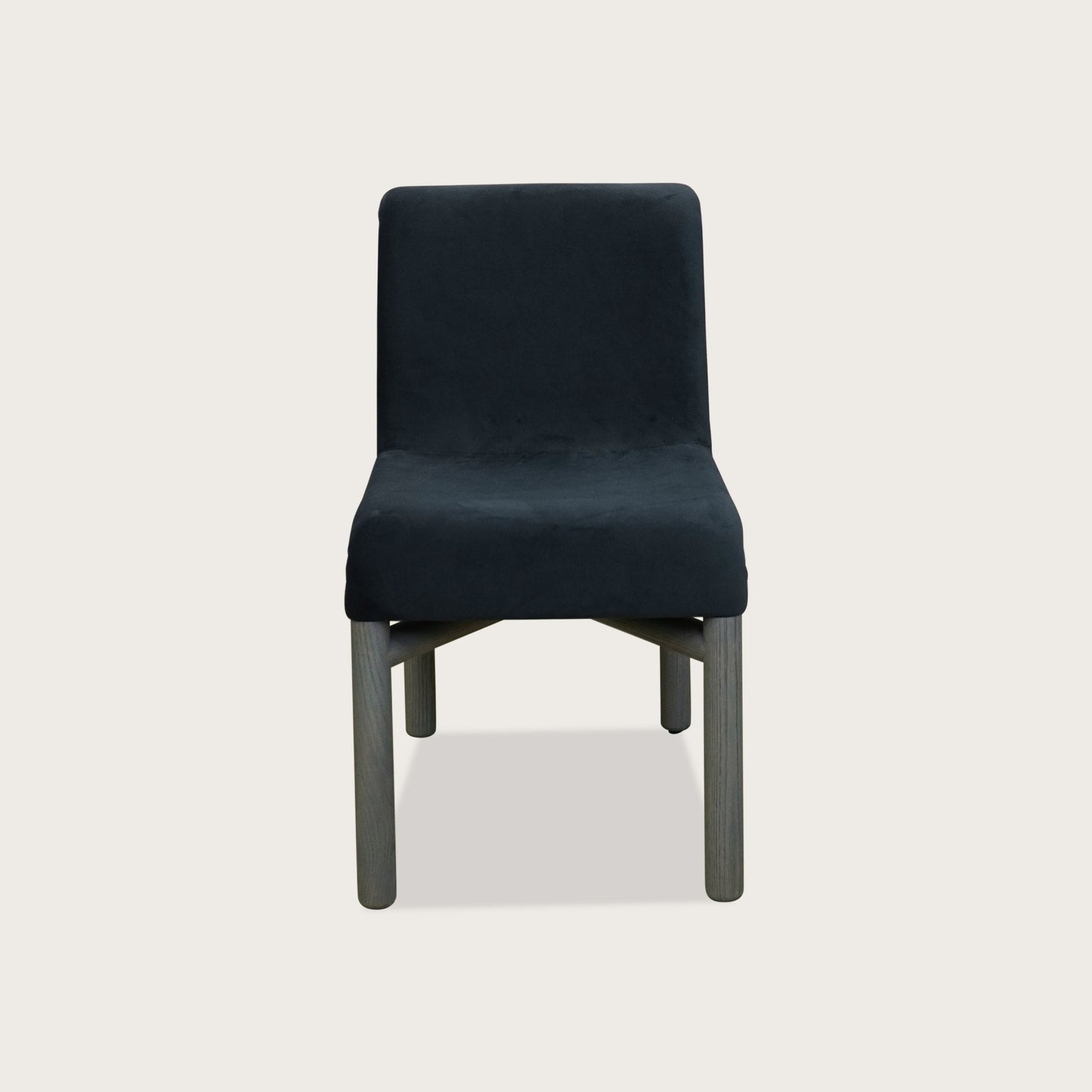 Luc Fabric Dining Chair - Midnight Teal Dining Chair Raffine
