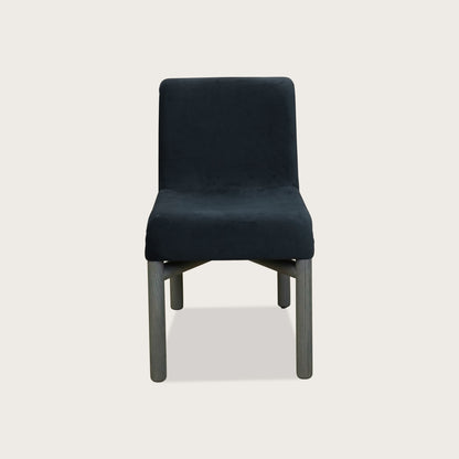 Luc Fabric Dining Chair - Midnight Teal Dining Chair Raffine