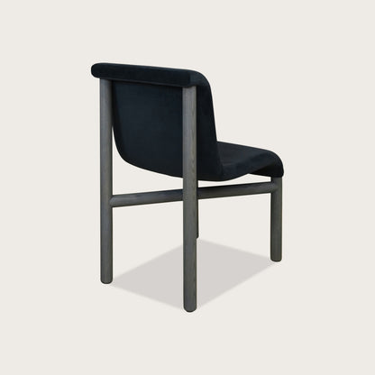 Luc Fabric Dining Chair - Midnight Teal Dining Chair Raffine