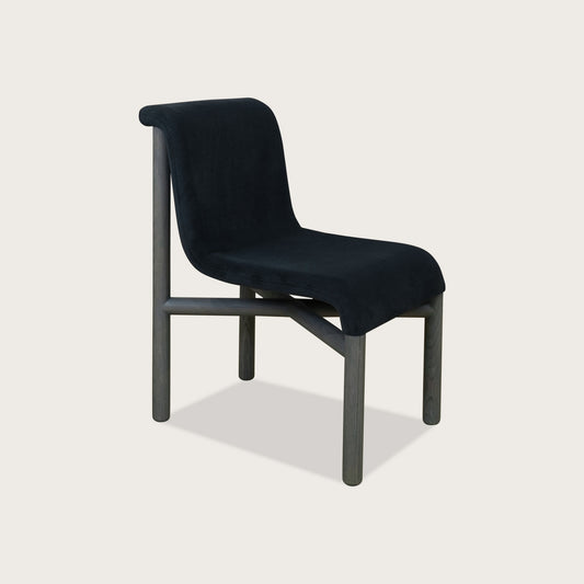 Luc Fabric Dining Chair Dining Chair Raffine Midnight Teal