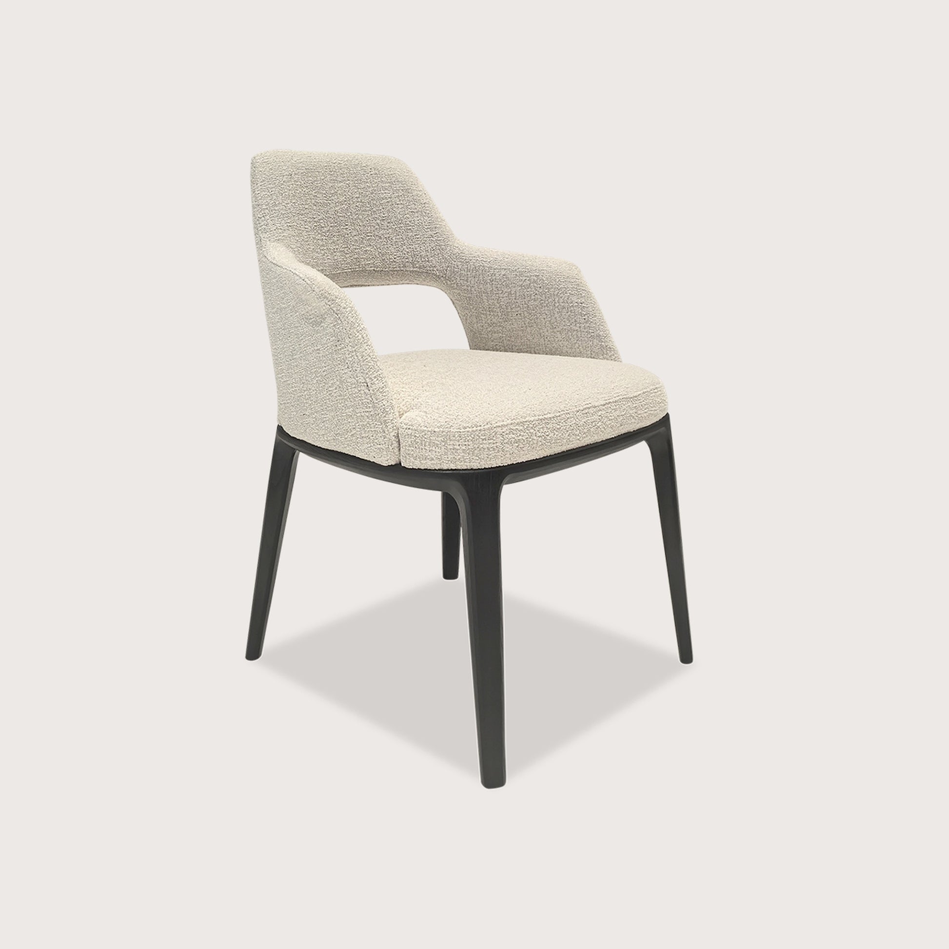 Lyana Sculptural Curved Timber Dining Chair - White Dining Chair Raffine Default Title