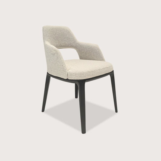 Lyana Sculptural Curved Timber Dining Chair - White Dining Chair Raffine Default Title