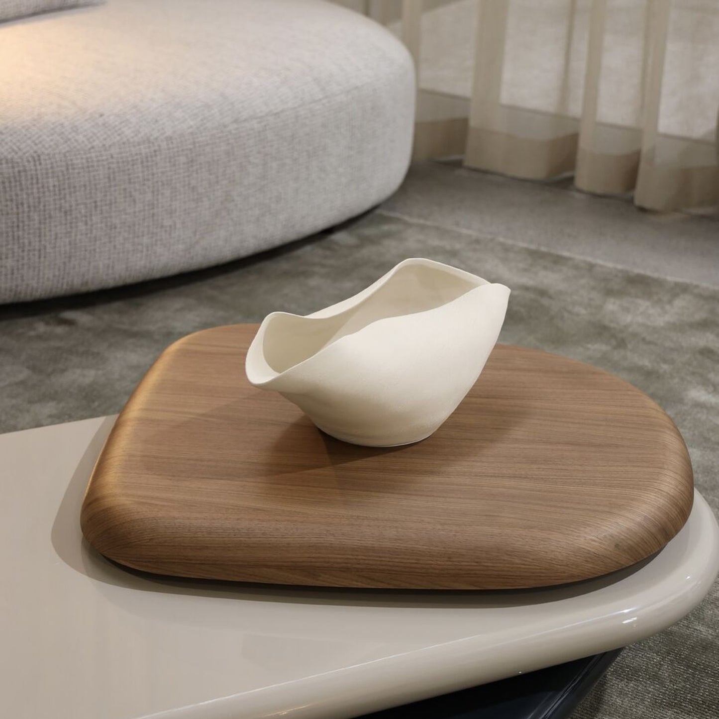 Lys Tiered Timber Coffee Table - Beige Coffee Table Raffine
