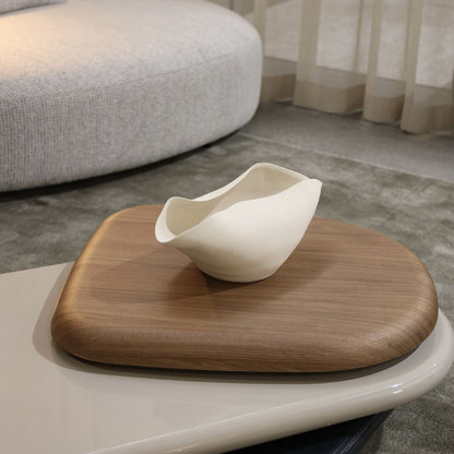 Lys Tiered Timber Coffee Table - Beige Coffee Table Raffine