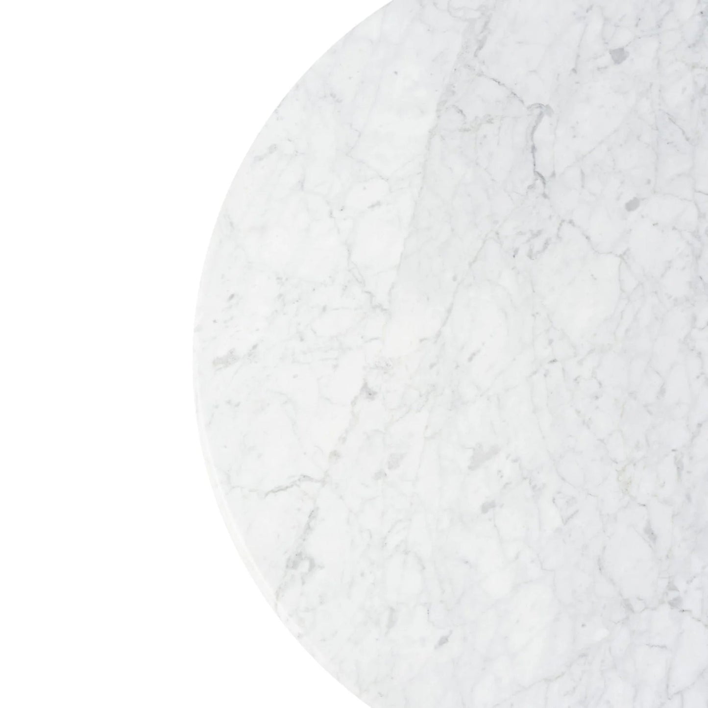 Maybelle Round Carrara Marble Coffee Table - White & Oak Coffee Table M+Co Living
