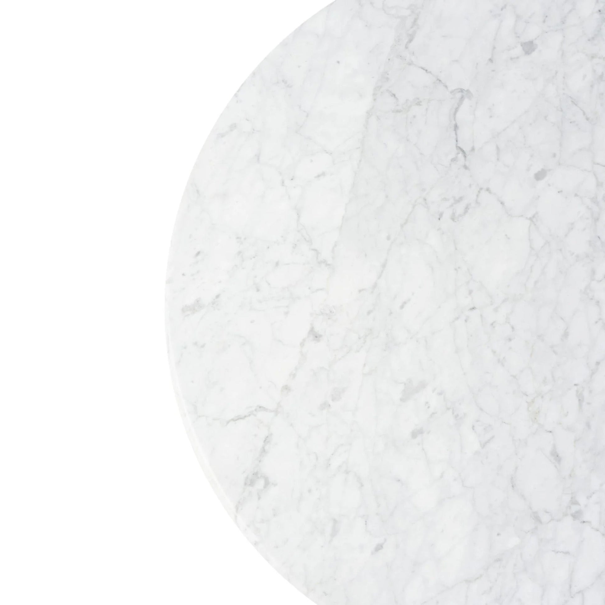 Maybelle Round Carrara Marble Coffee Table - White & Oak Coffee Table M+Co Living