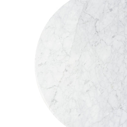 Maybelle Round Carrara Marble Coffee Table - White & Oak Coffee Table M+Co Living