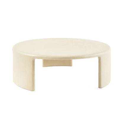 Meister Large Round Concrete Coffee Table - Black Coffee Table M+Co Living Sandstone Large