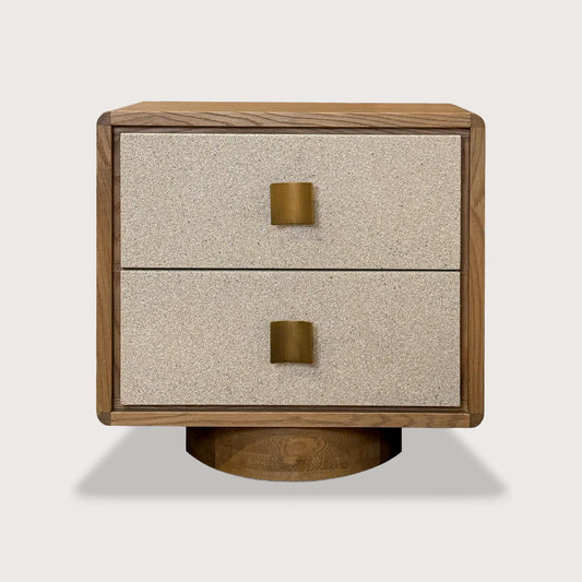 Minna Seamless Timber Bedside Table - Natural Bedside Table Raffine Default Title