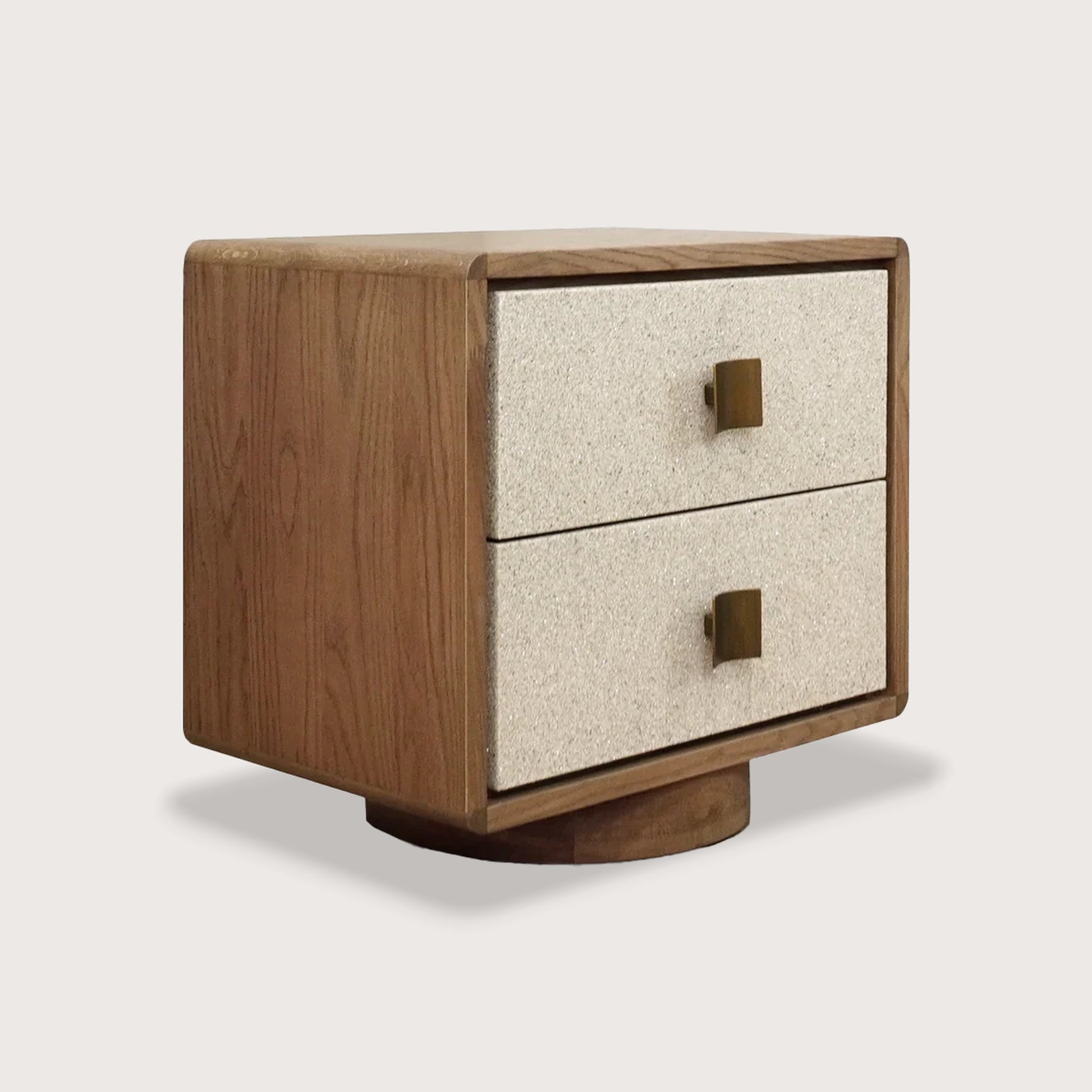 Minna Seamless Timber Bedside Table - Natural Bedside Table Raffine