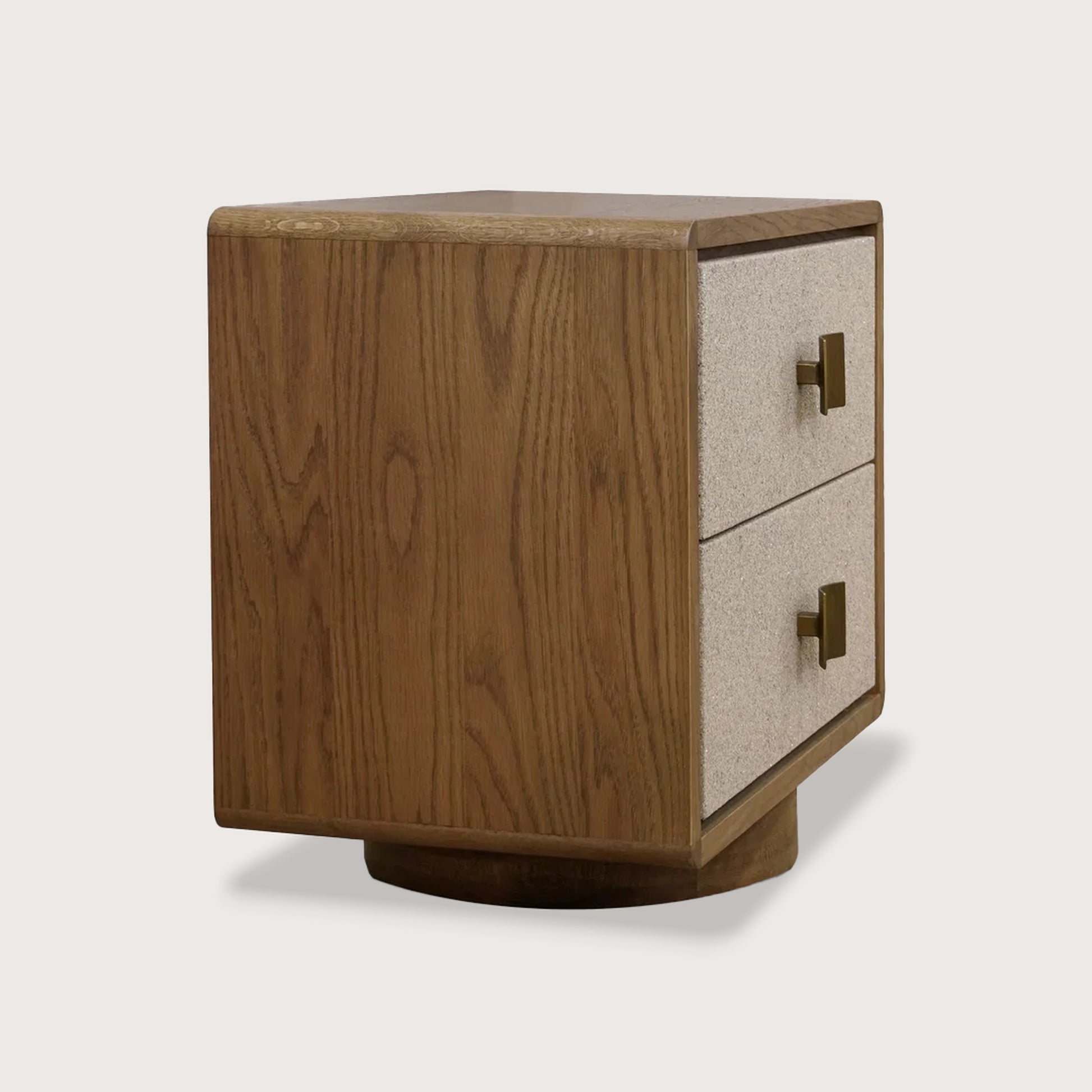 Minna Seamless Timber Bedside Table - Natural Bedside Table Raffine