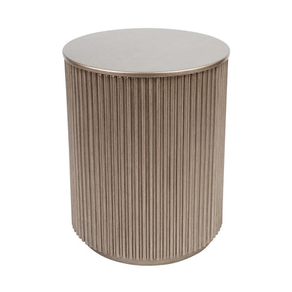 Nomad Round Side Table - Black Side Table Cafe Lighting & Living Retro Antique Gold  