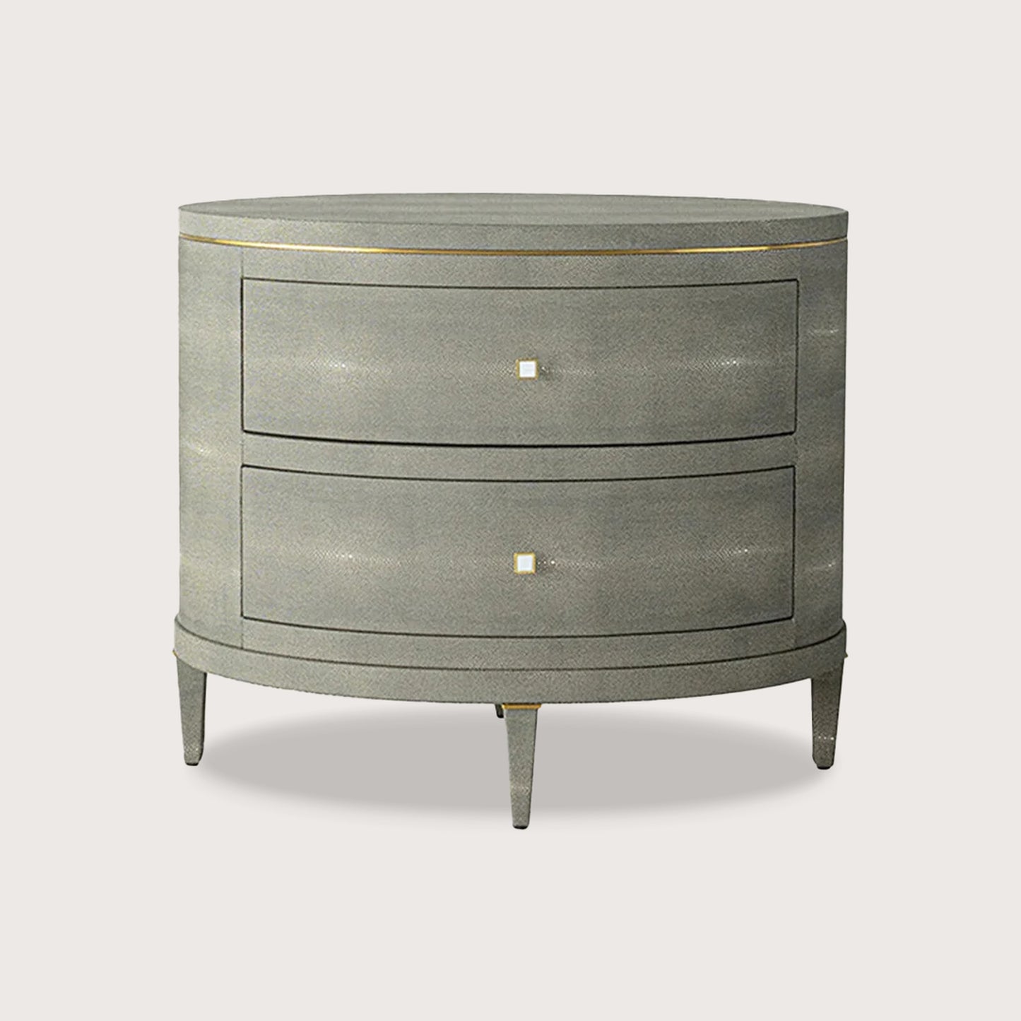 Odette Curved Metal Bedside Table - Green Bedside Table Raffine Default Title