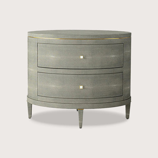 Odette Curved Metal Bedside Table - Green Bedside Table Raffine Default Title