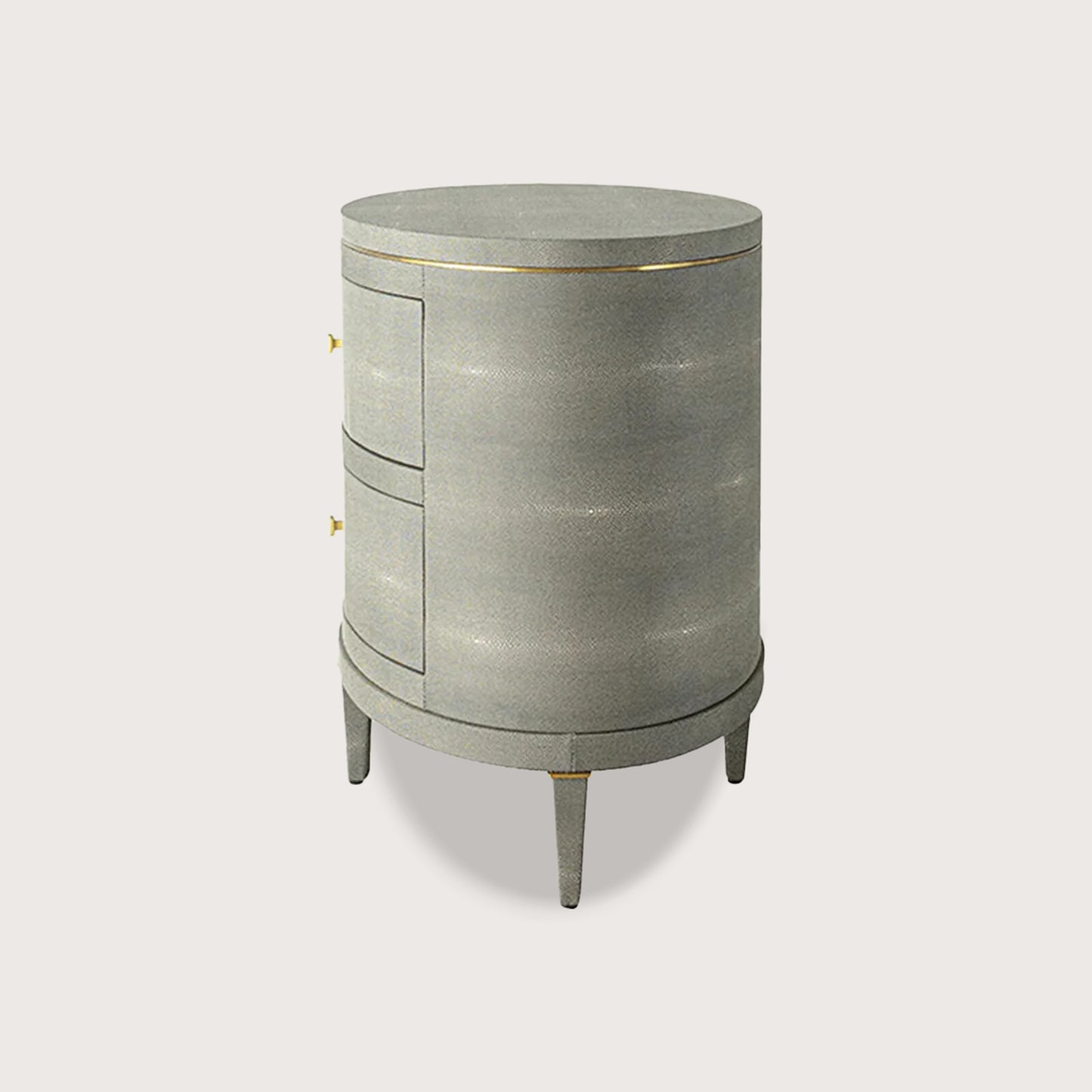 Odette Curved Metal Bedside Table - Green Bedside Table Raffine