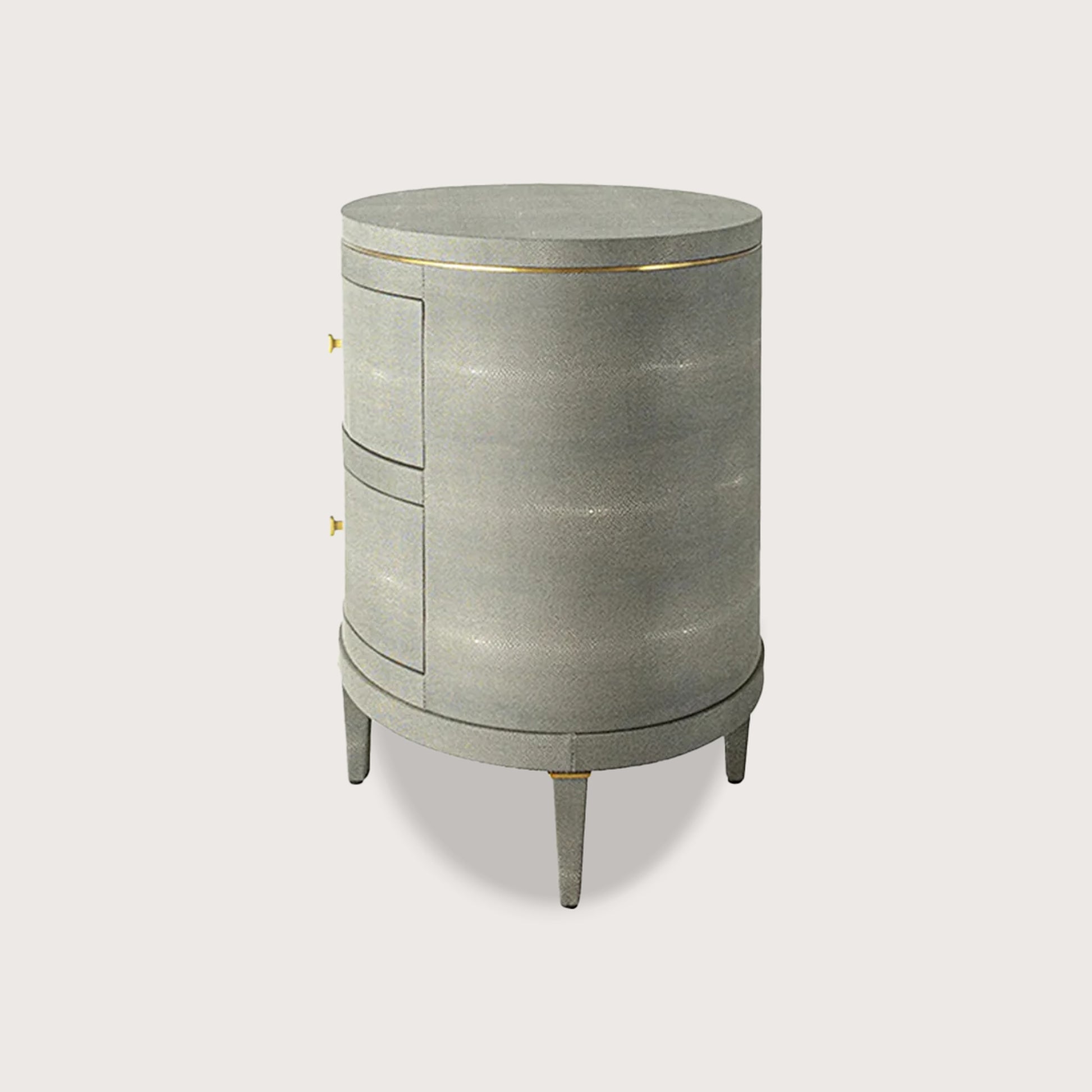 Odette Curved Metal Bedside Table - Green Bedside Table Raffine